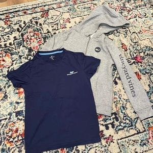 Vineyard Vines hoodie and T-shirt